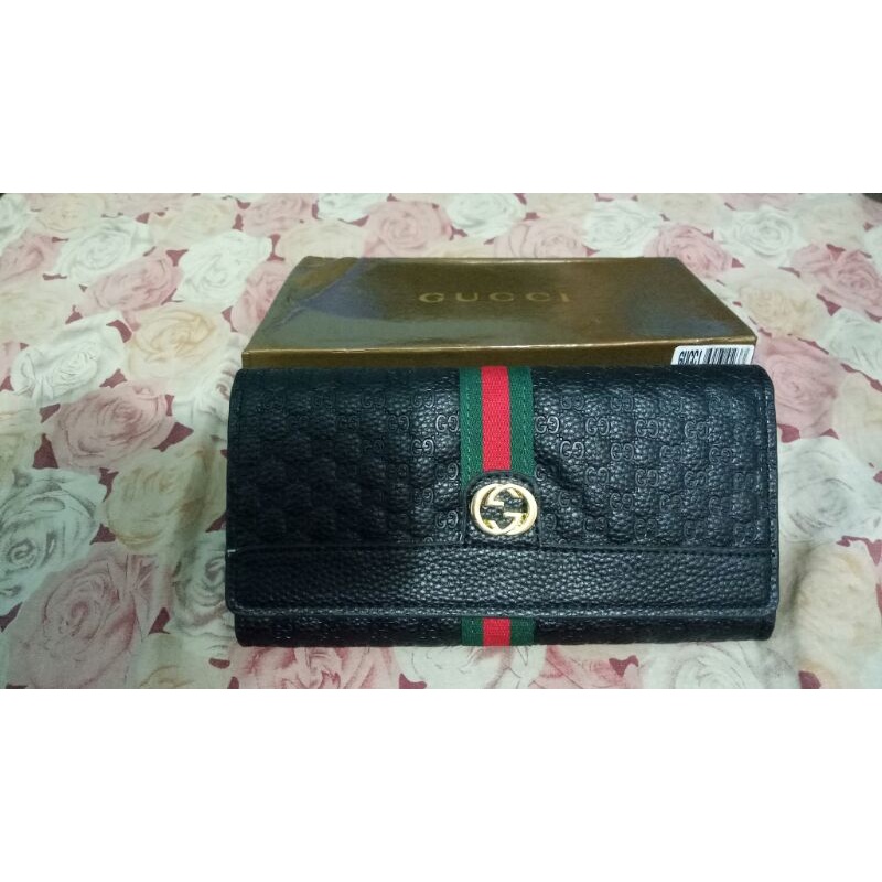 dompet gucci / dompet wanita / dompet panjang / dompet model lipat panjang / dompet import