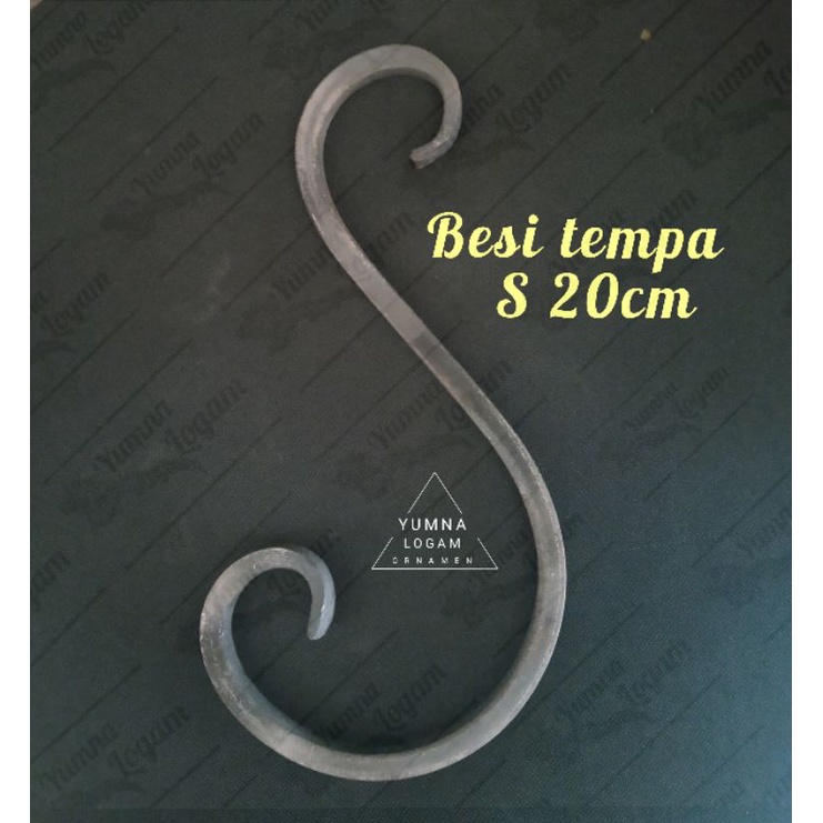 Leter S 20cm Besi Tempa