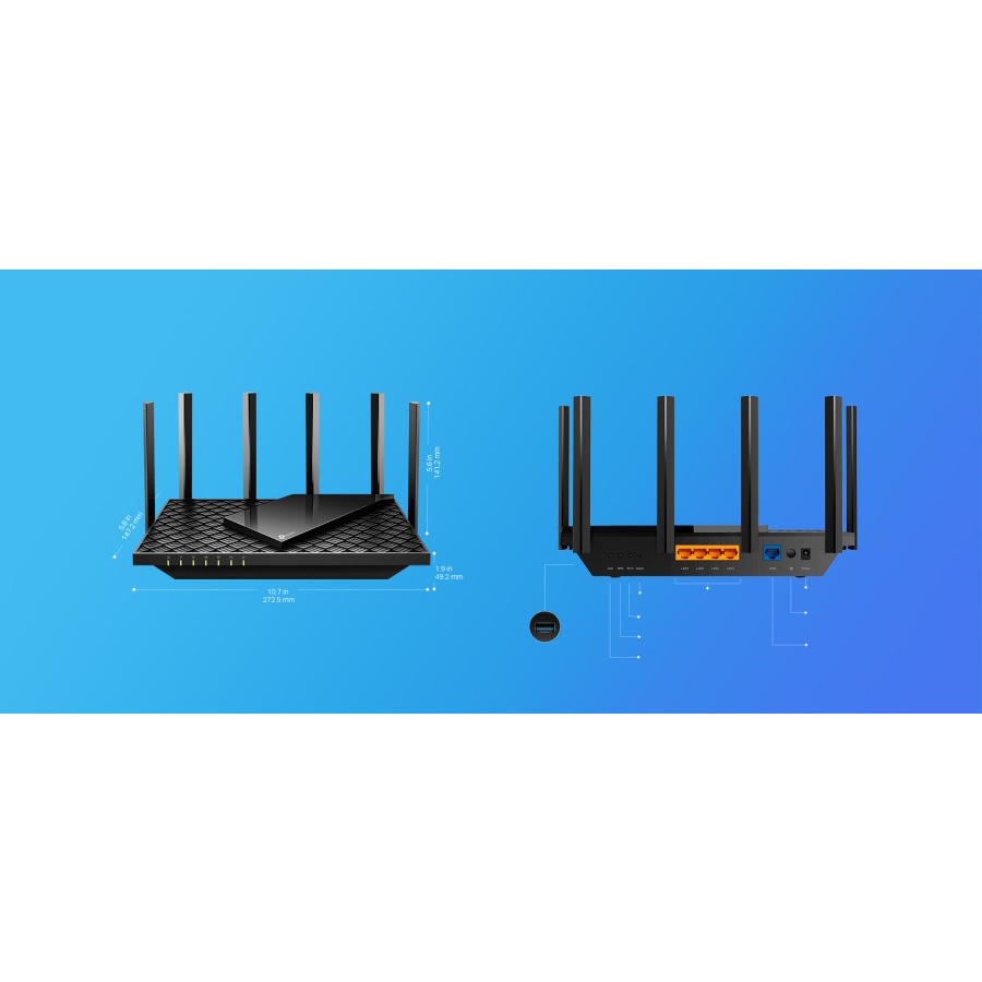 TP Link Archer AX73 AX5400 Dual-Band Gigabit Wi-Fi 6 Router 5400Mbps - Garansi Resmi 1 Tahun