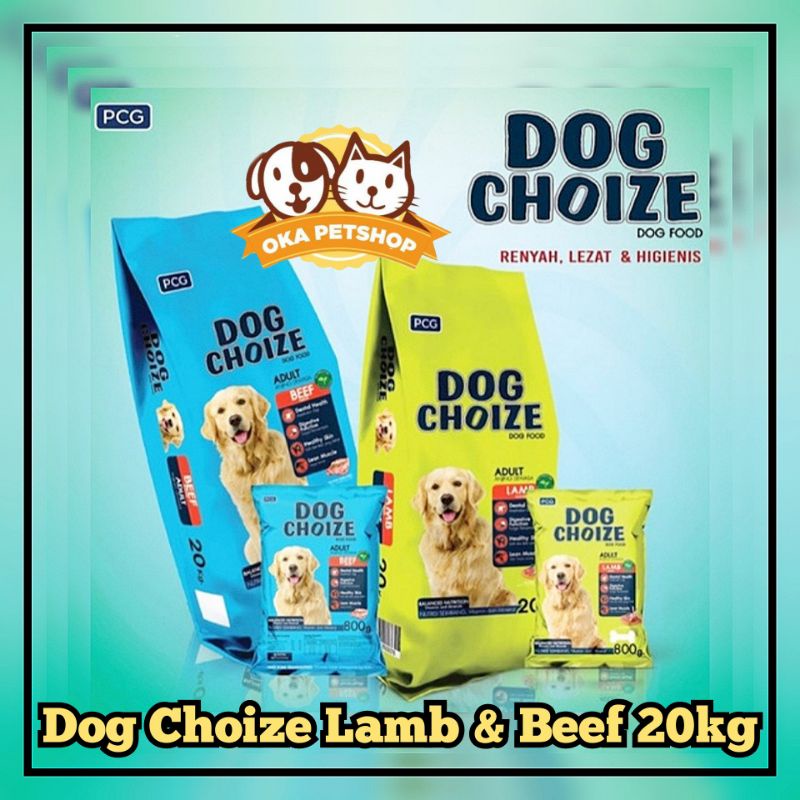 PROMO Makanan Anjing Dog Choize Beef &amp; Lamb 20kg - Dog Food 20kg ( Link Gojek/Grab)