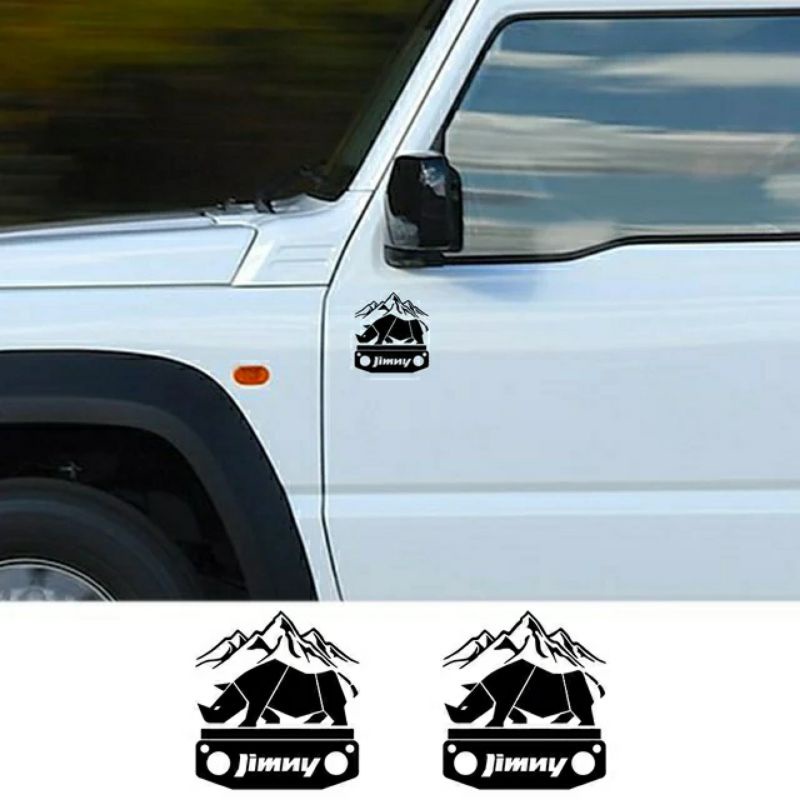 Stiker Sticker Cutting Mobil Suzuki Jimny Petualangan Badak