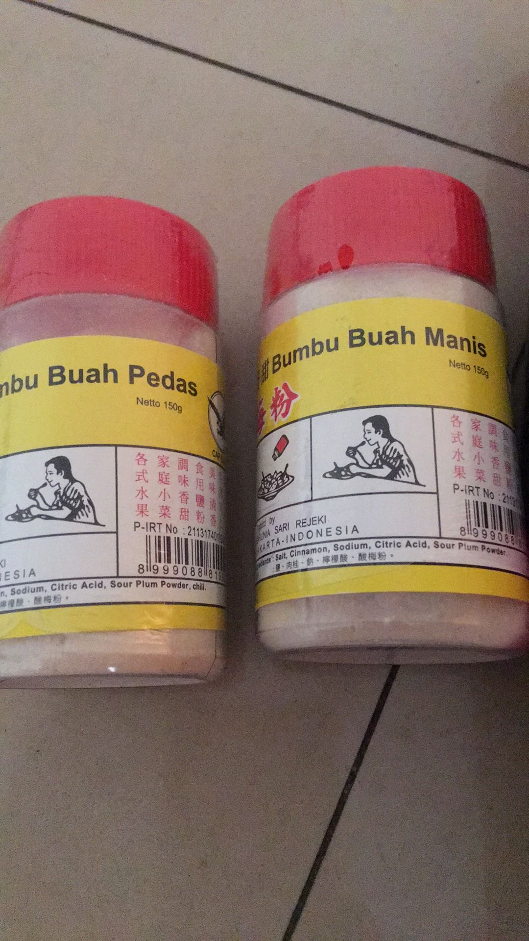 Bumbu Buah Pedas Cap Elang / Garam Buah/ Perasa Buah/ Asam Buah 150g