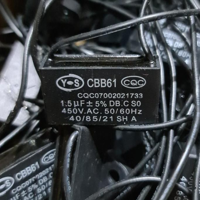 1.5Uf 1,5Uf 1.5 Uf 400V 450V 400 V Volt Kapasitor Kipas Angin Hexos
