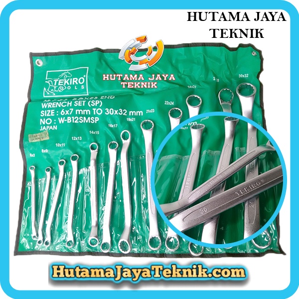 Kunci Ring Set [Sunk Panel] Tekiro Japan 12 pcs [6x7mm ~ 30x32mm]