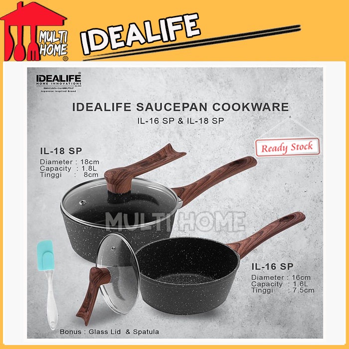 Idealife Saucepan Cookware - Panci Saus Serbaguna