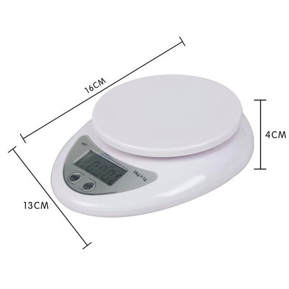 Timbangan Dapur Digital Mangkok / Timbangan Kue Mangkuk Electronic Kitchen Scale TD-05 5kg x 1gram 4