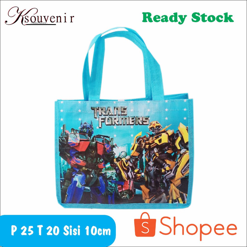 

terlaris goodie bag tas ultah tas souvenir transformers