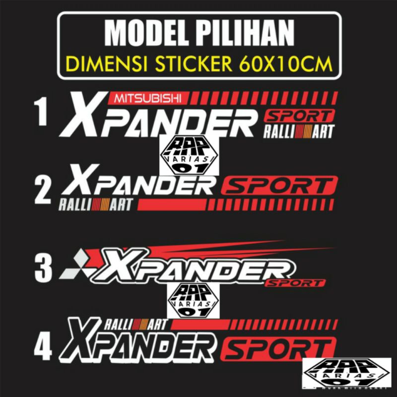 stiker kaca depa X Pander, stiker cutting mobil