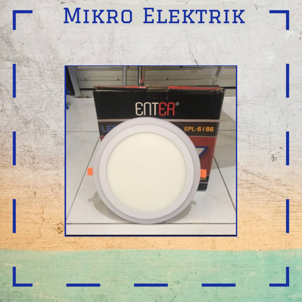 Lampu Led Panel Slim Enter 6W - 18W Putih