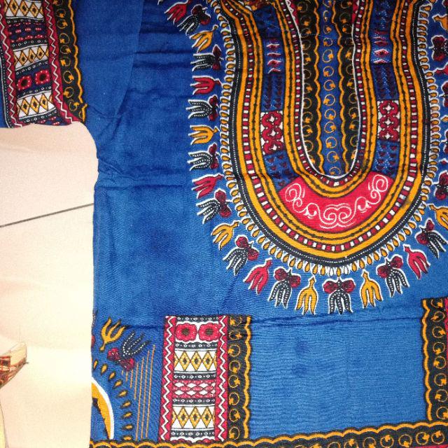 [promo] Kaos Dashiki Pria Wanita Dasar Warna All Size