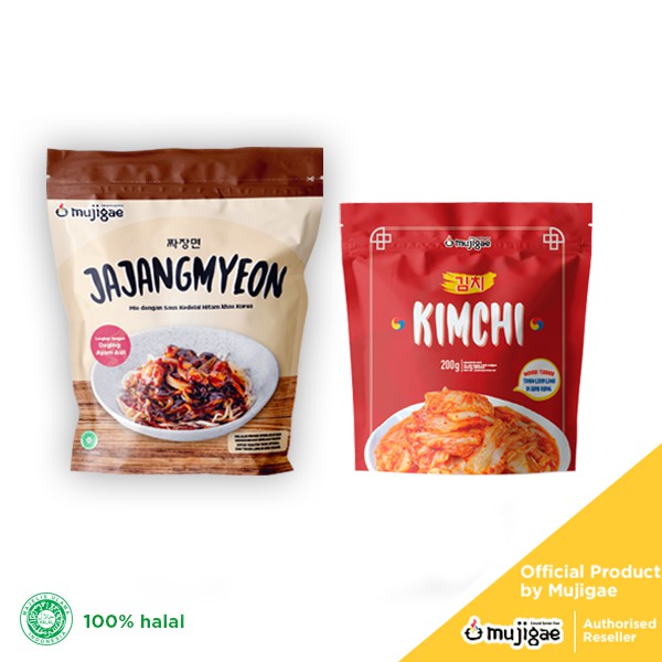 

BUNDLE Mujigae by Wonhae Jajangmyeon 350 gr & Kimchi 200 gr