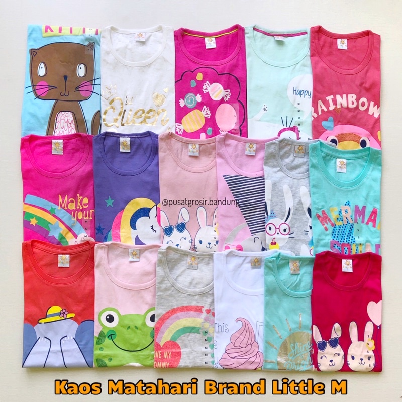 Kaos Matahar* Brand Little M  Grosir Lebih Murah *