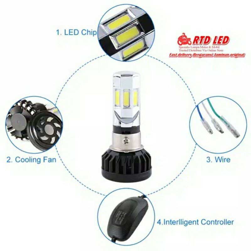Lampu LED RTD 6 sisi original 35 watt