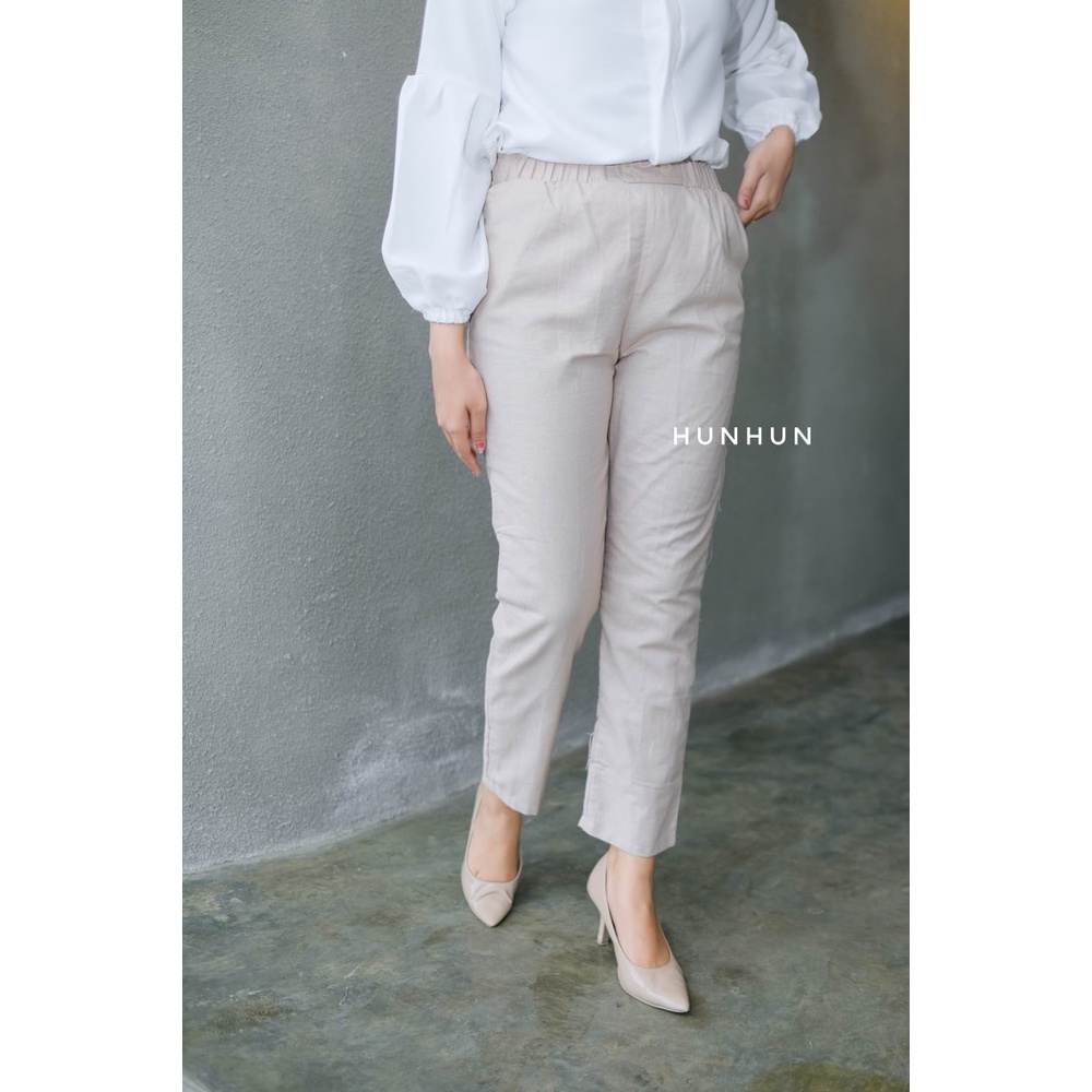 Macha Pants / Laura Pants / Celana Linen Premium