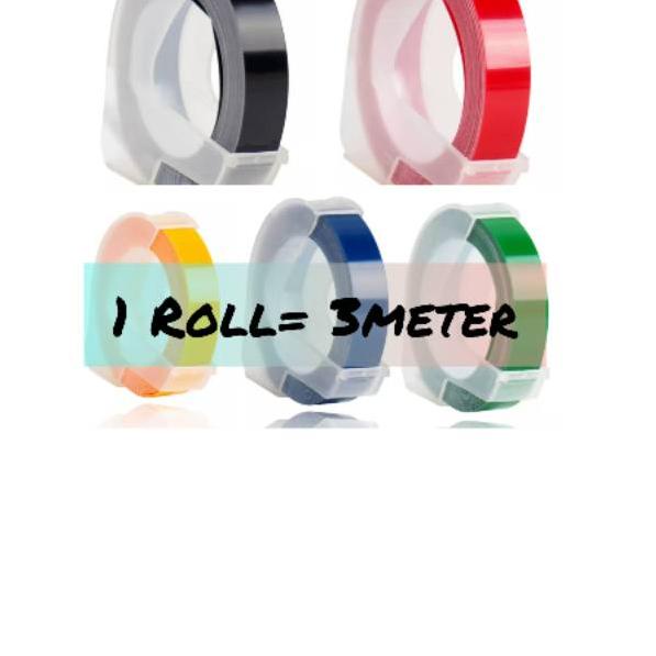 

[DISCOUNT ZQR69] Refill Tape label maker 3embossing 9mm (untuk Dymo,Motex,Cidy) merk CIDY Harga Murah