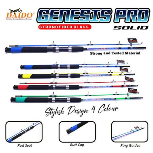 Joran Daido GENESIS PRO Panjang 1,5 Meter Khusus Kolam Bahan Fiber Solid. PROMO AKHIR TAHUN