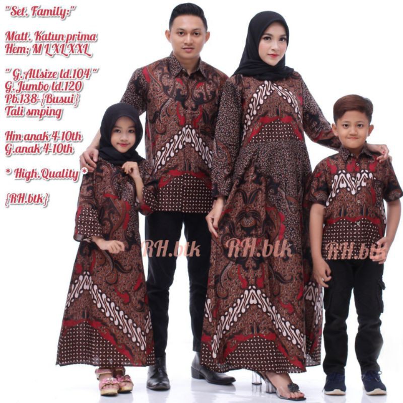 COUPLE BATIKA ETNIC NEW MOTIF ORI BEST SELLER couple family