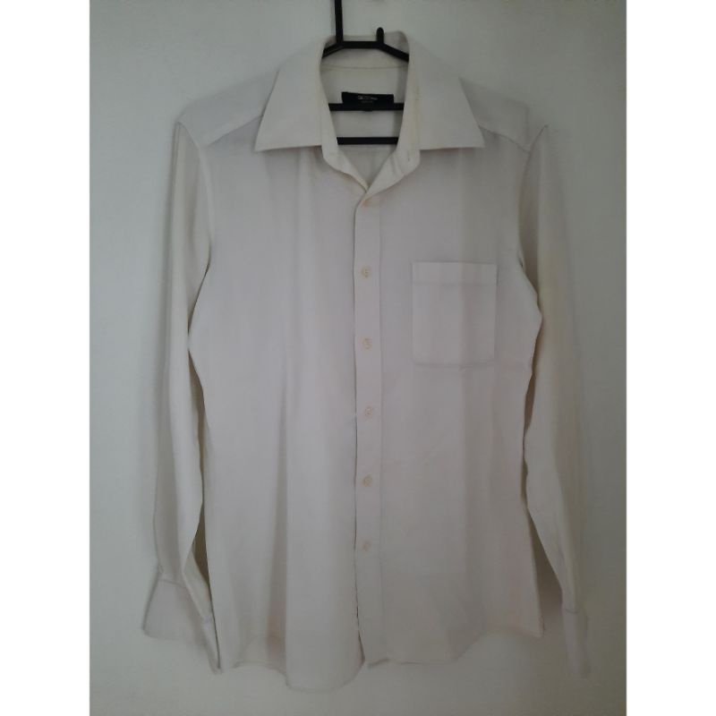 Kemeja Pria Lengan Panjang G2000 - Putih / Kemeja Pria Bekas Second Preloved