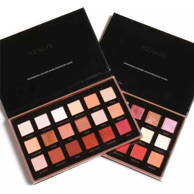 READY FOCALLURE 18 SHADES EYESHADOW PALETTE