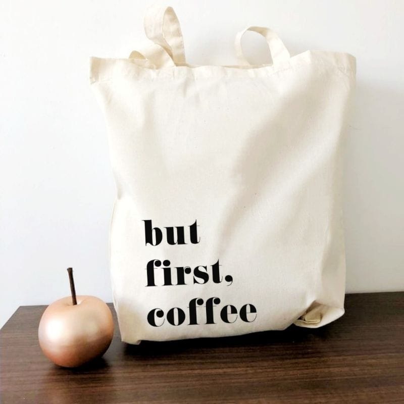 MYSTIQUE.ID-TOTE BAG BUT FIRST COFFEE LUCU DAN AESTHETIC