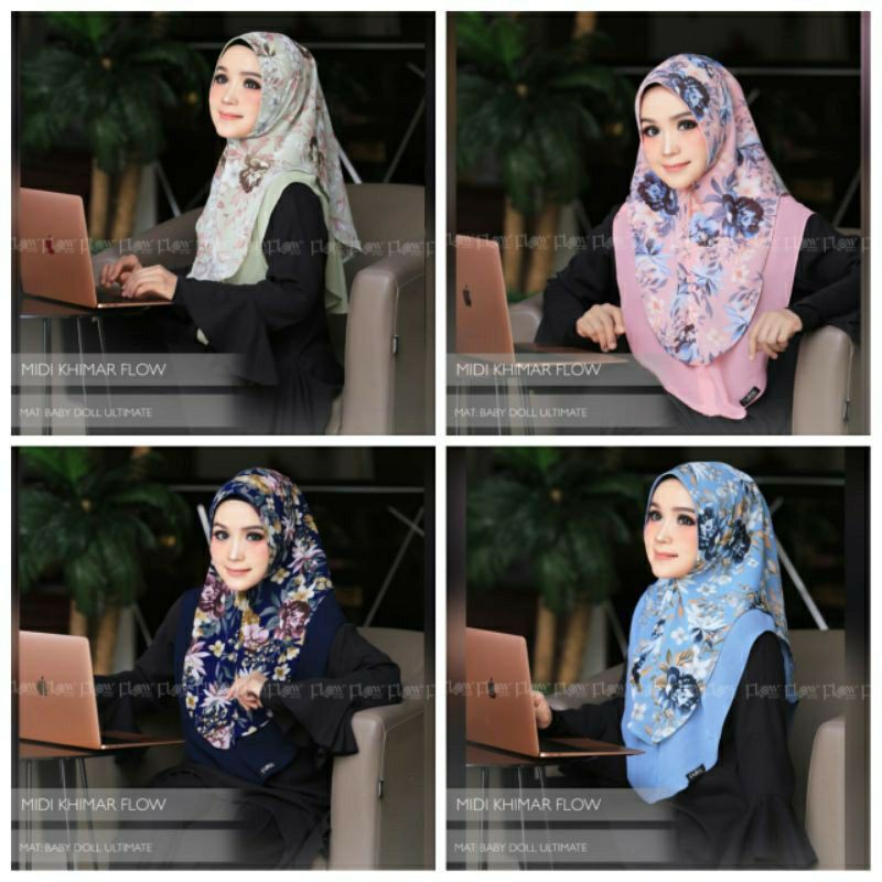 Hijab Midi Motif ( ori Flow idea)