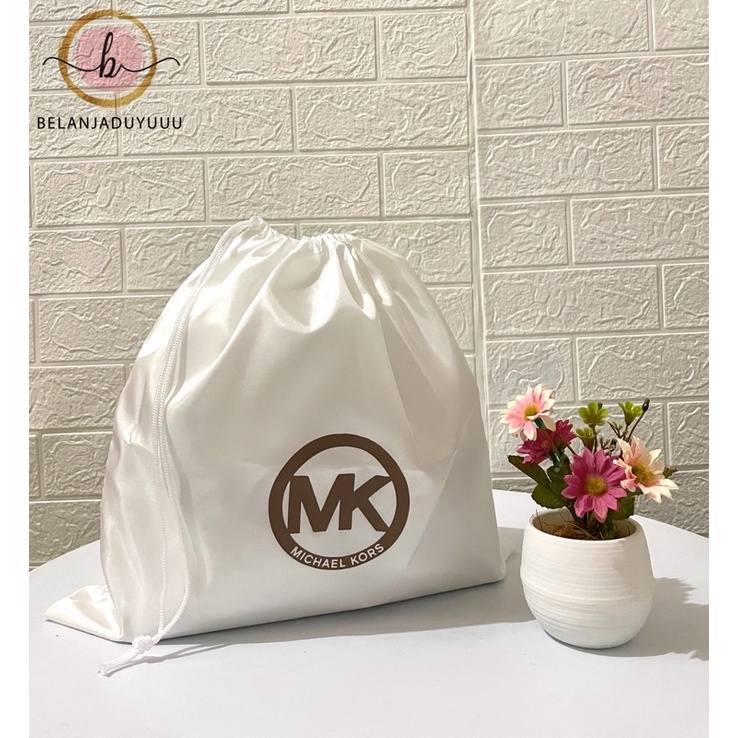 MICHAEL KORS Logo bulat Dustbag Bahan Satin Pengganti Sarung Tas Pelindung Debu Dust Bag DB Branded