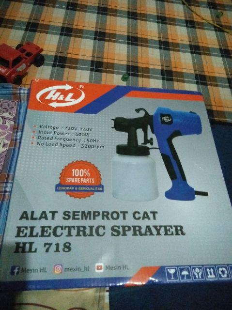 Elektric Spray Gun H&l Hl 718 / Alat Semprot Cat Elektrik H&l Hl718 / Spraygun Elektrik Hnl