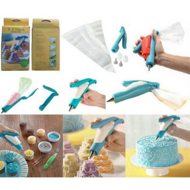 FM - EZ Deco Alat Penghias Kue Icing pen / Pen Dapur / pen Kue Tart / pen serbaguna/kue