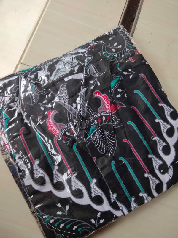 Kemeja Batik Pria Lengan Panjang Size M L Xl Xxl Bswart New Arrival