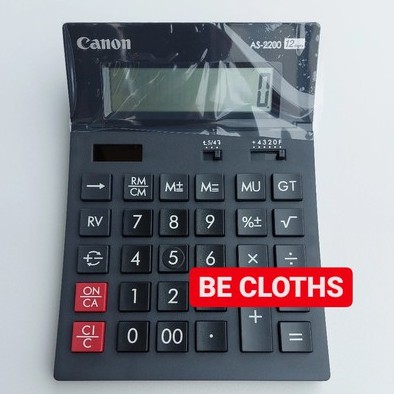 

Canon AS-2200 - Calculator Desktop Kalkulator Meja Kantor 12 Digits AS 2200
