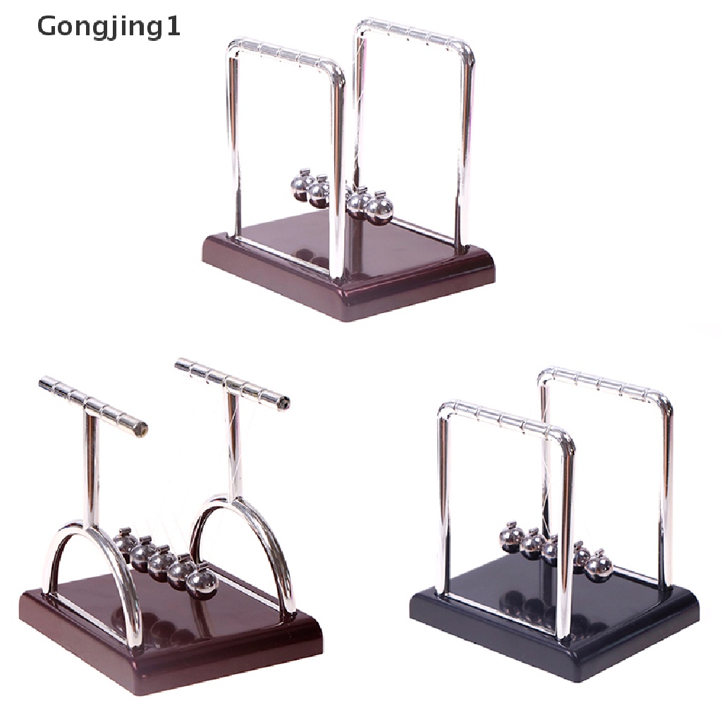 Gongjing1 Bola Pendulum Newton 's Cradle Bahan Metal Untuk Dekorasi Meja Balance Ball