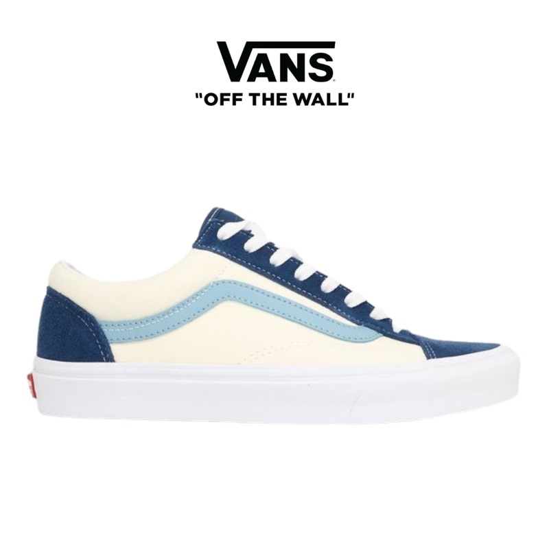 Vans Style 36 Retro Sport Sea Gibraltar Sea Cameo Blue | Sepatu Vans Original 100%