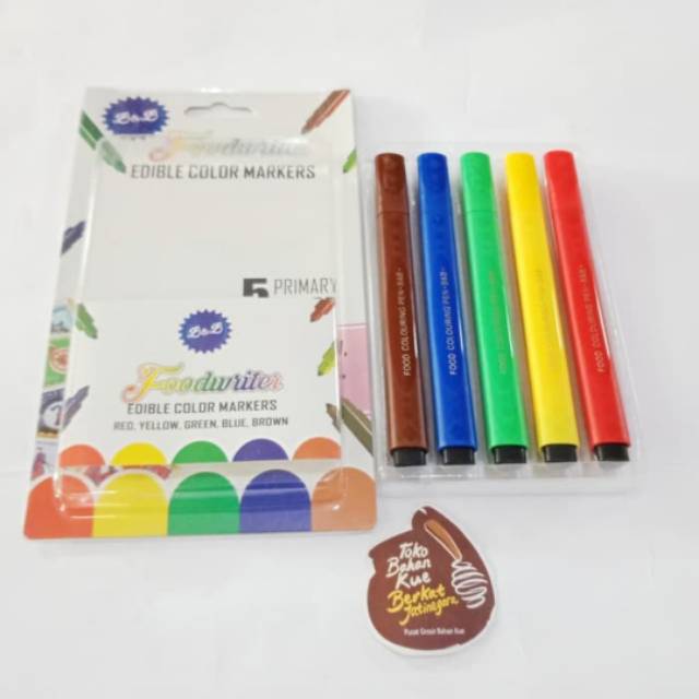 Edible pen colour/ pulpen kue/ hiasan kue