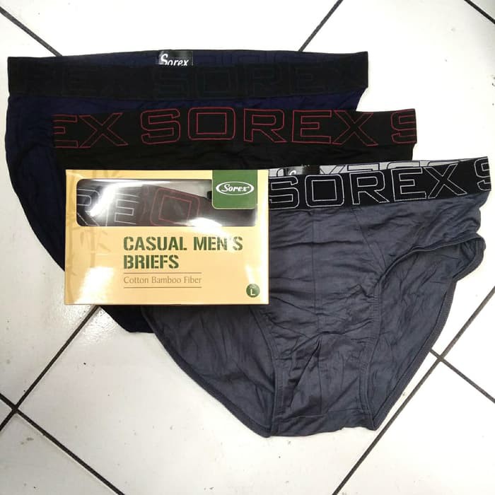 Celana Dalam Pria Sorex M1012 Berbahan Katun Serat Bambu dengan Penyerapan yang Cepat dan Anti Gerah