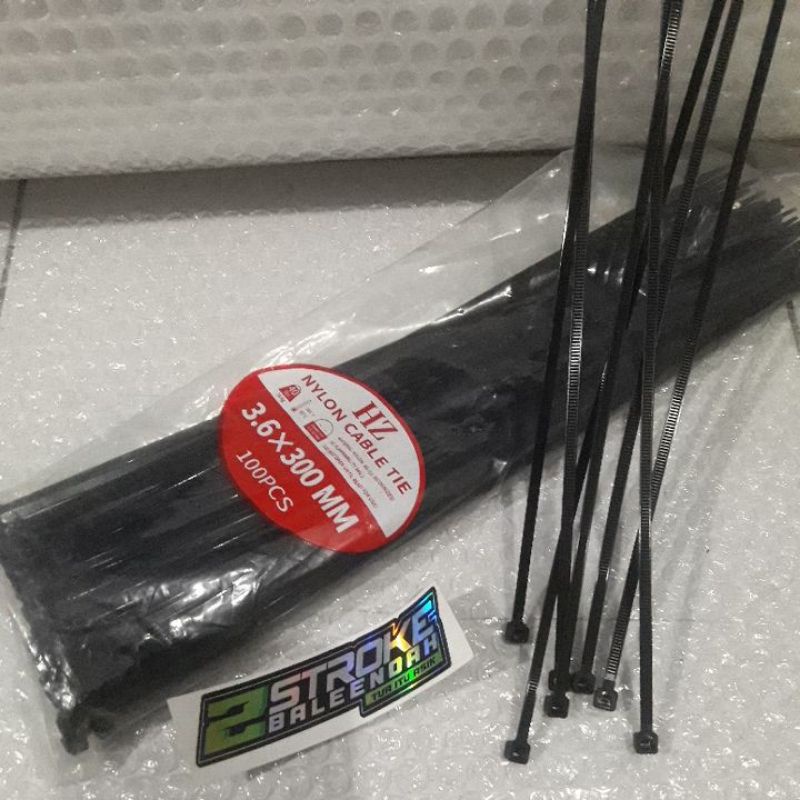 KABEL TIES 3,6*300mm NYLON CABLE TIE (SATUAN)