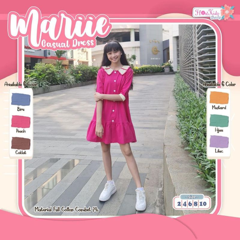 Marie dress anak perempuan by flowkids