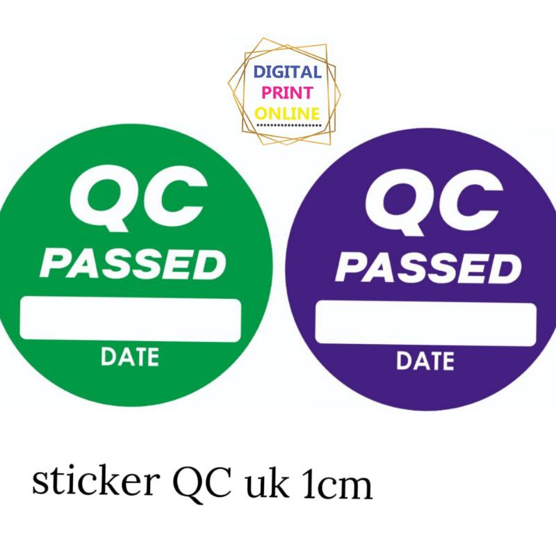 

Sticker cek barang | sticker QS pass | cromo | dm 1cm |