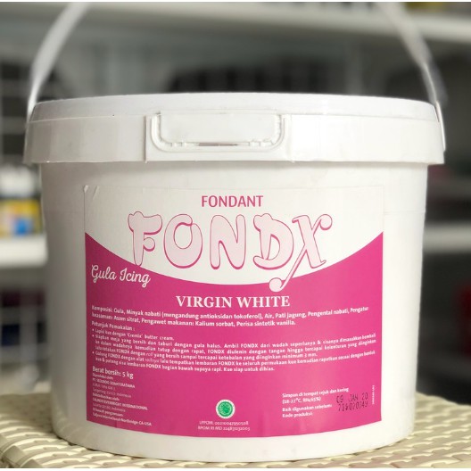 

FONDX Rolled Fondant Virgin White Vanilla REPACKED