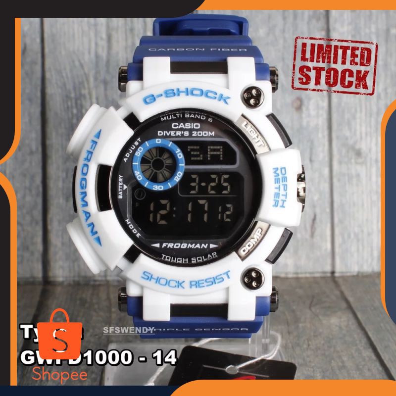 Promo SALE MURAH ... Jam tangan G Shock Frogman Army Biru Putih digital pria & anak anak anti air