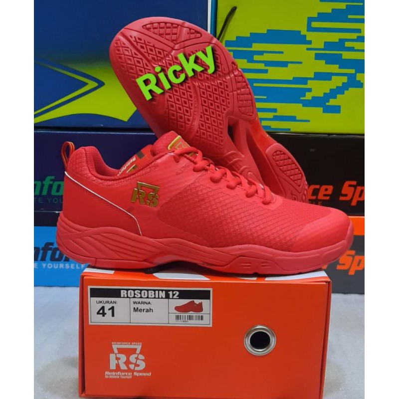 SEPATU BADMINTON RS ROSOBIN 12 - XTRA CUSHION - ORIGINAL Reinforce Speed