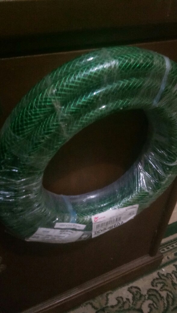 Selang Air Anti Lumut Hijau Keran Taman Benang Serat 5/8 Murah Meter