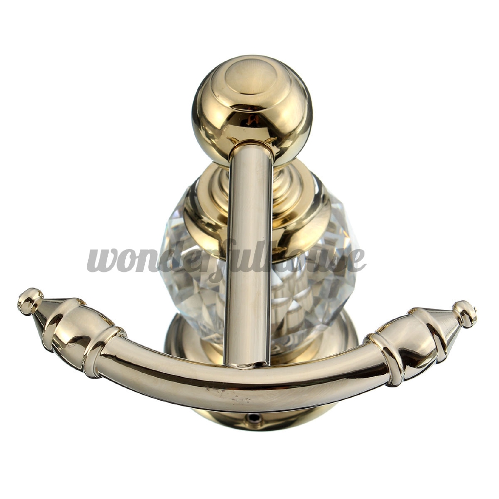 Luxury Crystal Brass Golden Hook Bathroom Hangings Gold Towel Rack Clothes Hook Bathroom Accessories 4560 Shopee Indonesia