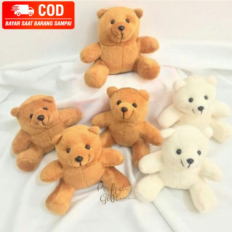 (PERFECTGIFT.OFFICIAL) BONEKA TEDDY BEAR MINI 15CM KADO HADIAH ANAK DIY SNACK SURPRISE BOX BUKET BON