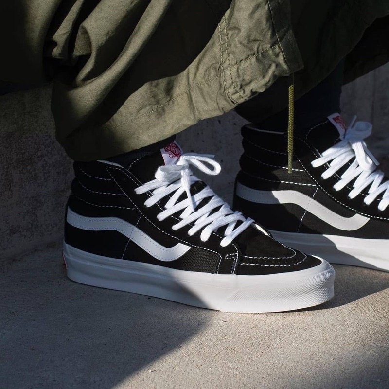 VANS SK8-HI VAULT OG LX BLACK/WHITE ORIGINAL 100% ( SPRING SUMMER '20 )