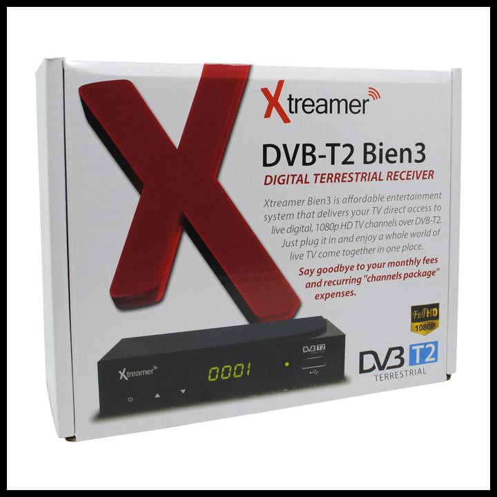 HOT DEAL XTREAMER BIEN 3 SET TOP BOX DVB-T2 AND MEDIA PLAYER 