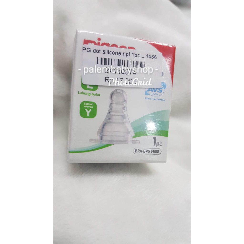 Pigeon peristaltic nipple/dot baby isi 1pc S.M.L.Y