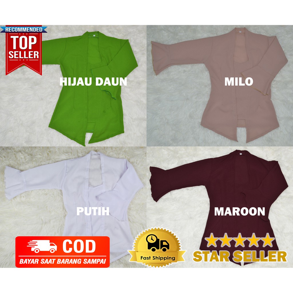 Kebaya Bali Lengan Lonceng Rumbai Moscreft Ceruty Kebaya Moscrepe Kebaya Bali Lonceng Kebaya