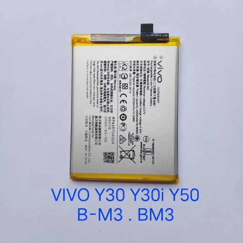 Battery Batere Batre Baterai Mcom Vivo Y50 Y30 Y30i B-M3 BM3