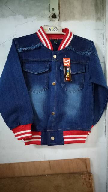 Jaket jeans anak perempuan murah