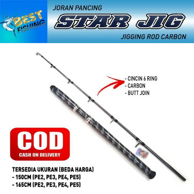 Joran Pancing Jigging Daido Star Jig
